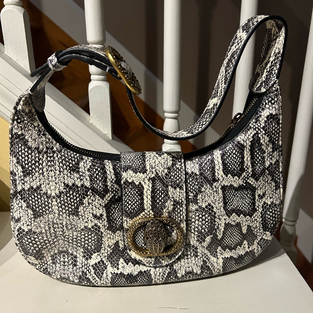 Snake Print Shoulder Bag